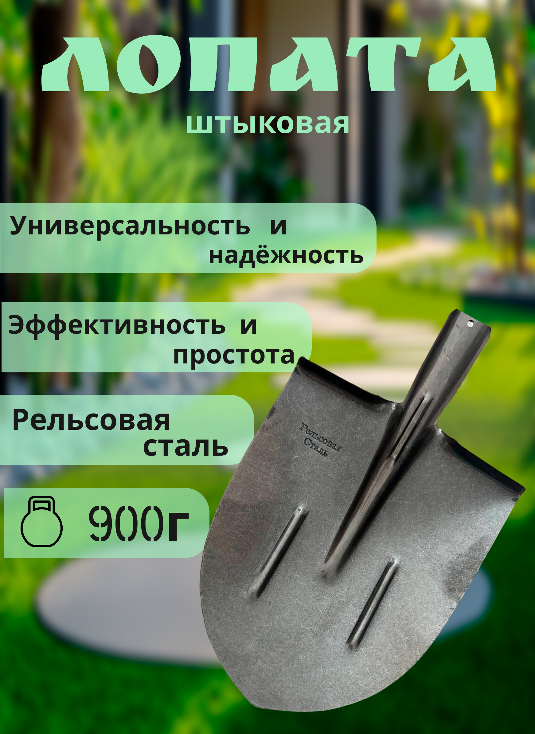 Лопата штыковая 8