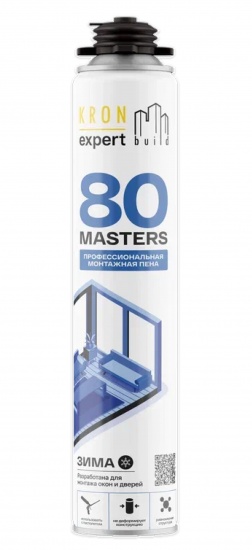 Профессиональная монтажная пена KRONbuild Masters Зима 80