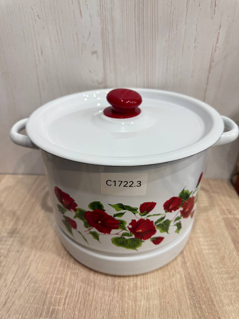 Мантоварка  9,0л 3 вставки белая с рис
