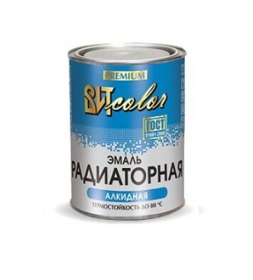 Эмаль радиаторная алкидная белая ВИТ color  0,8 кг. Уп/14шт